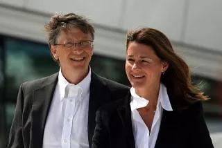 Bill and Melinda Gates durante una visita a la ópera de Oslo.