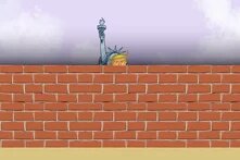Describe la política de Trump sobre migración