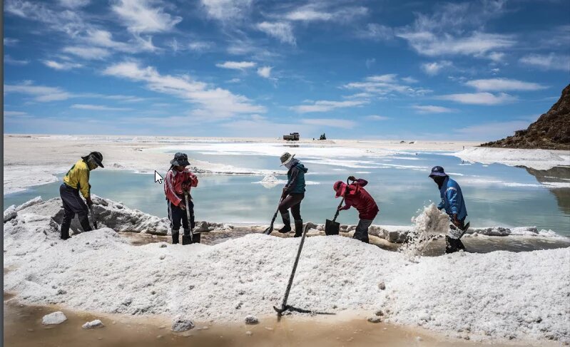 Salar de Uyuni, en  la Coordillera de los Andes, en el suroeste Boliviano