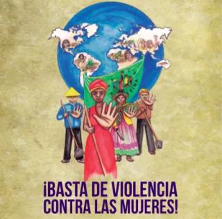 Cartel Mujeres Vía Campesina