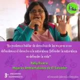 Nelly ingrid Movimiento Eco Feminista de El Salvador